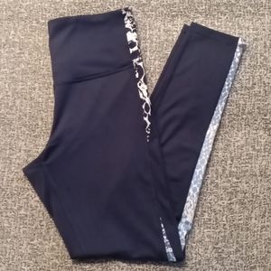 C9 Snakeskin Accent Leggings - L, Blue